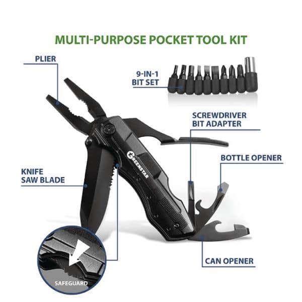 greenstar multi-tool, pliers and knife multi tool